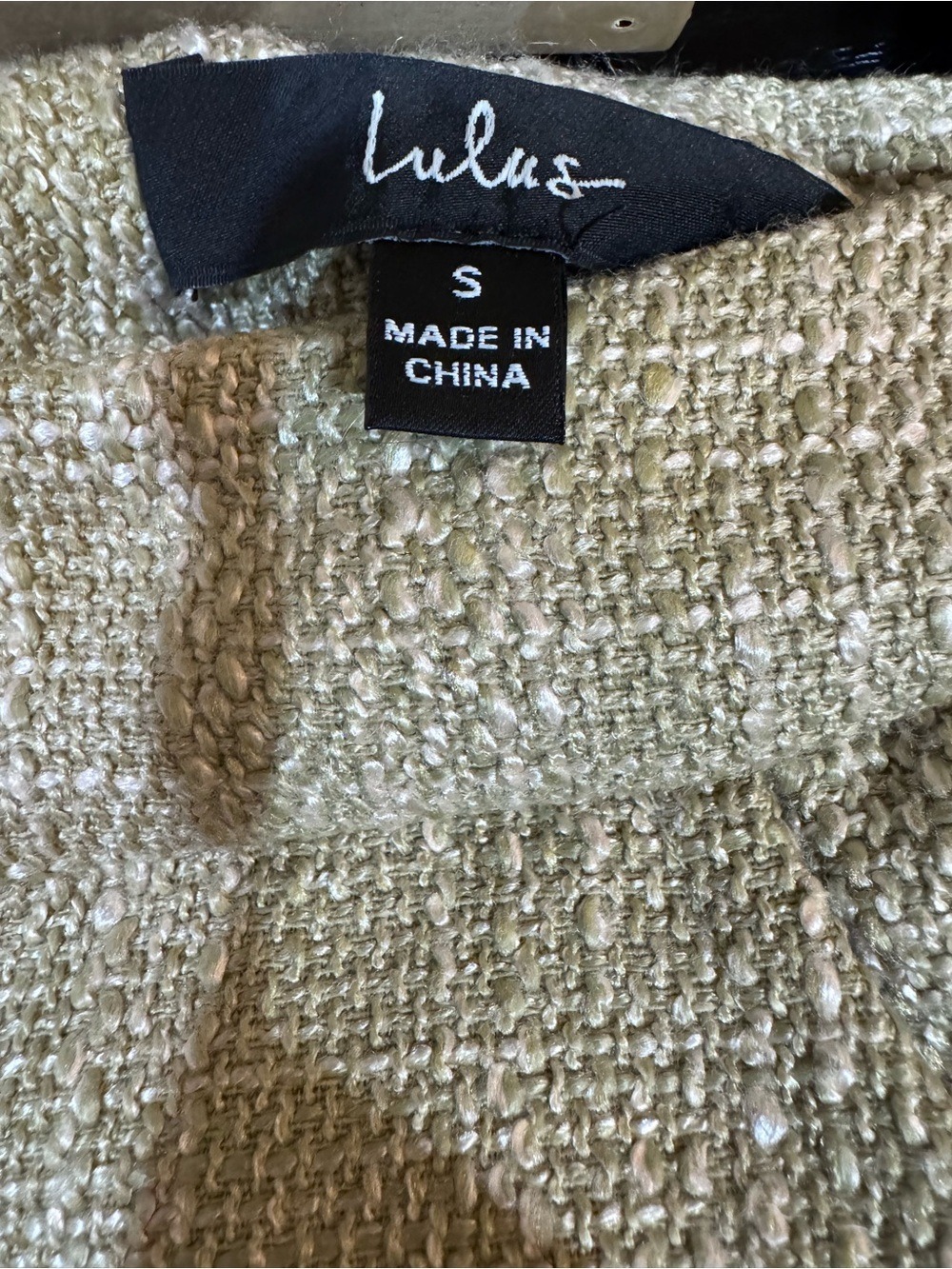 50. LULU’S Olive Tweed High Waisted Shorts Small Olive - Picture 5 of 8